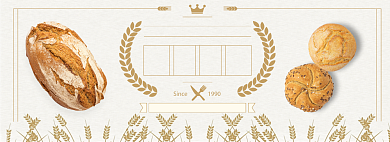 美味面包banner背景