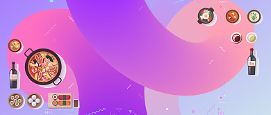 旅游出行美食推荐火锅吃货微信头图微信公众号素材图片背景