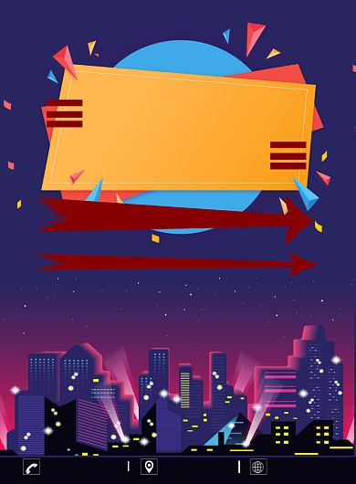 卡通ktv促销优惠印刷海报背景