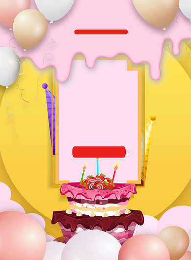 生日快乐祝福印刷海报背景