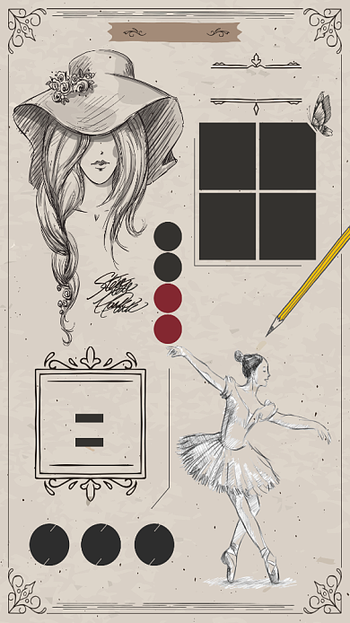 美术素描培训海报背景