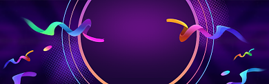 紫色调双十一特惠banner背景