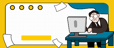 黄色插画手绘职场招聘公众号首图背景