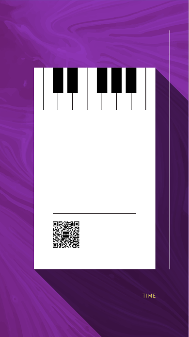 简约流沙渐变风格钢琴大赛手机海报背景