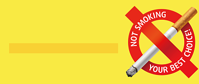 世界无烟日黄色禁烟公众号首图背景