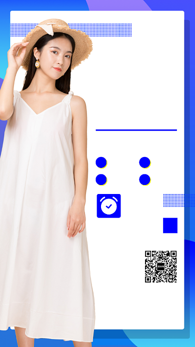 秋季新品女装手机海报背景