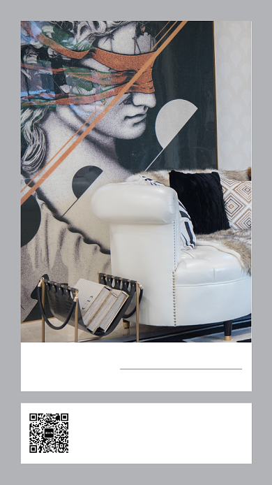 简约摄影小清新家居家具促销手机海报背景