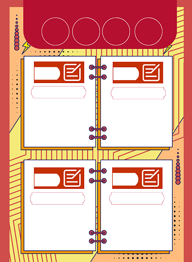 时尚新书书单印刷海报背景