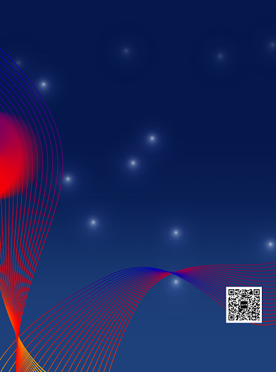 深色星空背景线条宣传单背景