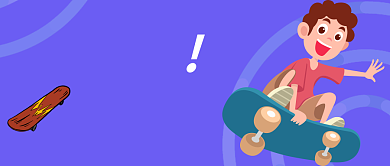 创意卡通世界滑板日微信公众号素材图片背景