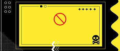 国际禁毒日醒目黄黑首图背景