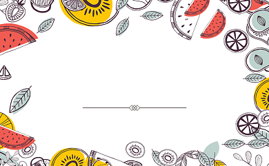 创意彩色手绘花卉名片背景