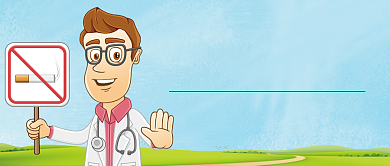 卡通插画世界无烟日禁烟公众号首图背景