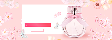 粉色女士香水banner背景