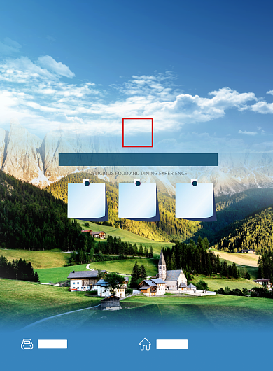 蓝色简约畅游意大利宣传海报背景