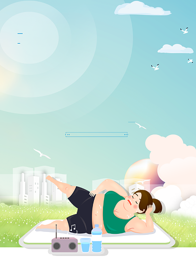 世界防止肥胖日海报背景