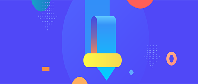 蓝色简约大数据科技公众号首图背景