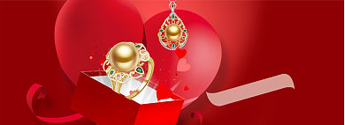 情人节特惠大促banner背景