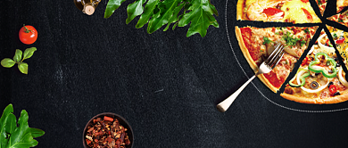 美味西餐美食披萨微信公众号素材图片背景