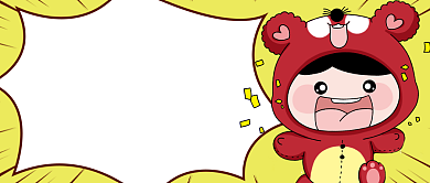 热点卡通表情包公众号首图背景