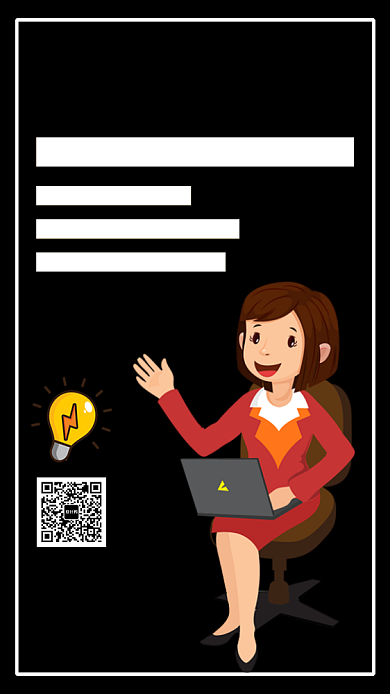 IT培训简约扁平化黑色宣传海报背景