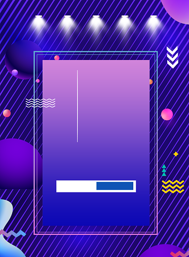 时尚黑五狂欢趴印刷海报背景