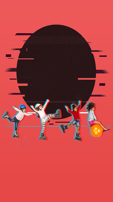 创意时尚国际儿童节海报背景