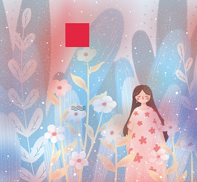 小清新唯美朋友圈封面背景