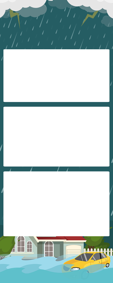 防洪安全防护知识海报背景