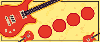 吉他社团招新公众号首图背景