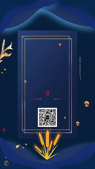 创意时尚高端小满节气海报背景