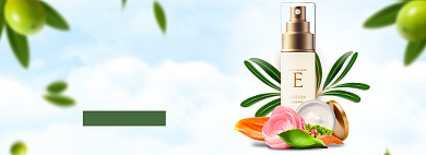 简约美妆促销banner背景