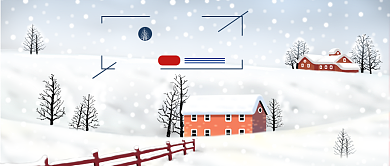 简约小寒节气公众号首图背景