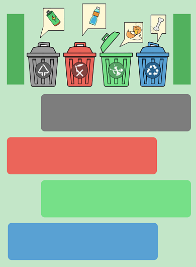 城市垃圾分类知识宣传海报背景