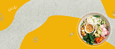 时尚美味莎拉微信公众号素材图片背景