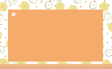 蔬果简约手绘橙色名片背景