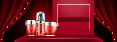 天猫双十一双十二美妆产品限时抢购优惠淘宝banner背景