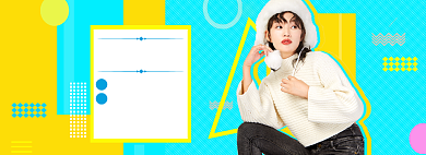 套装女装海报banner背景