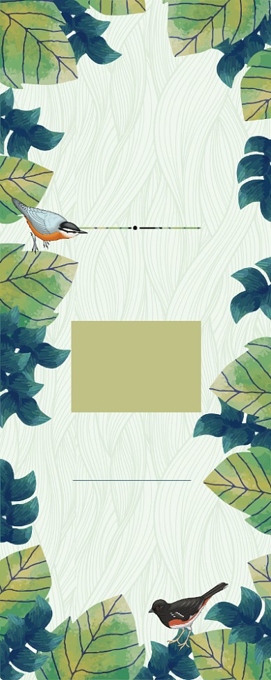 小清新绿叶开业优惠易拉宝背景