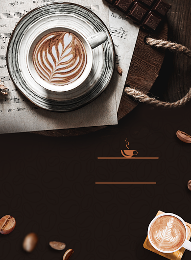 咖啡coffee下午茶印刷海报背景