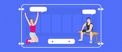 高薪招聘健身教练公众号首图背景