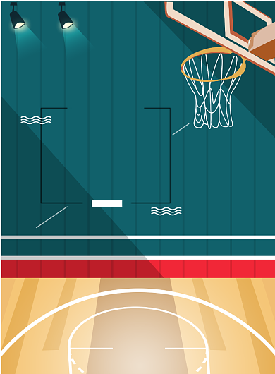 校园篮球社招募海报模板背景