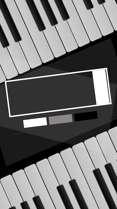 黑白灰渐变钢琴培训海报背景