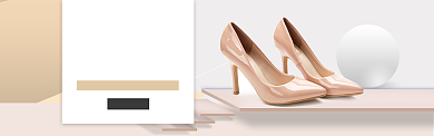 鞋类女鞋高跟鞋时尚新品促销banner背景