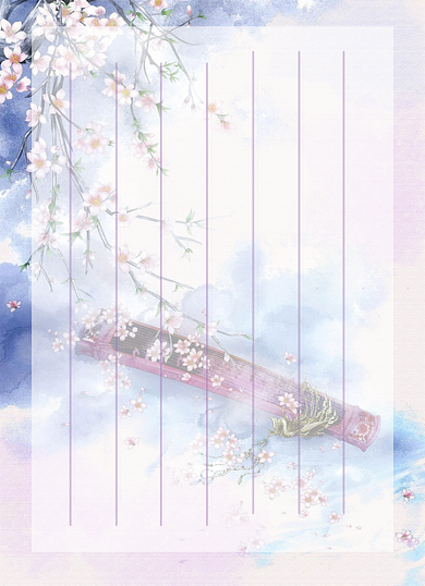 古风中国风文艺信纸背景