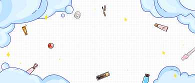 彩妆美妆简约蓝色首图背景