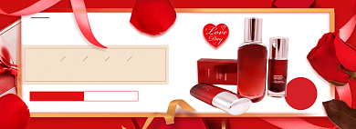 女王节化妆品淘宝电商banner图背景