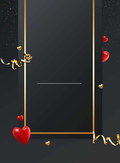 黑色神秘黑色情人节海报印刷背景