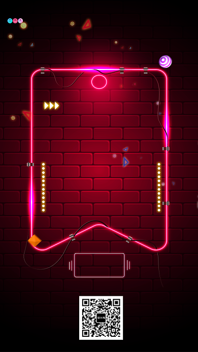 霓虹灯两周年促销活动海报背景