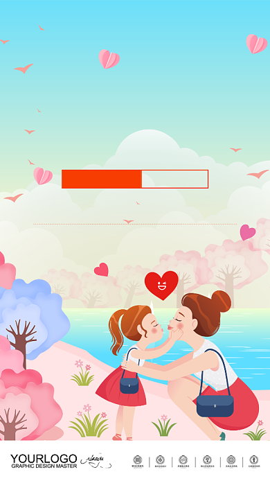 母亲节感恩手机海报背景